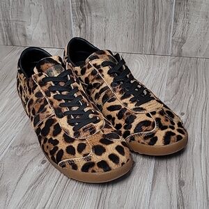 Gola® Bullet sneakers in leopard calf hair with gum sole